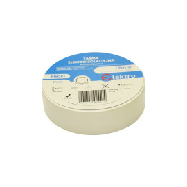 Taśma elektroizolacyjna PVC biała 19mm x 20m - TI1920WH