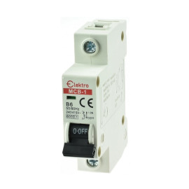 MCB-1-B-6 Wyłącznik nadmiarowo-prądowy 1P B  6A, Elektro