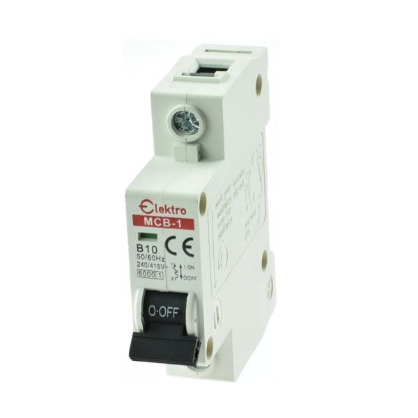 MCB-1-B-10 Wyłącznik nadmiarowo-prądowy 1P B  10A, Elektro