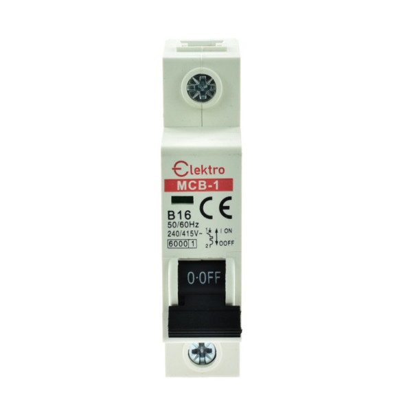 MCB-1-B-16 Wyłącznik nadmiarowo-prądowy 1P B  16A, Elektro