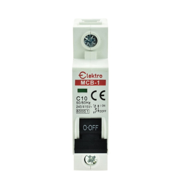 MCB-1-C-10 Wyłącznik nadmiarowo-prądowy 1P C  10A, Elektro