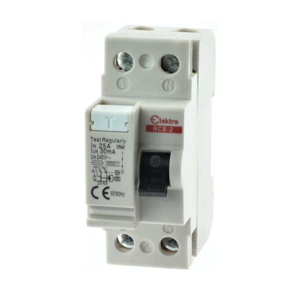RCB-2P-25 Wyłącznik różnicowo-prądowy 2P 30mA  AC 25A, Elektro