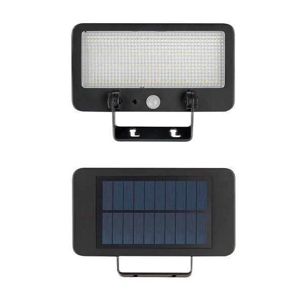 Solarny naświetlacz LED SUNSLIM SOLAR 5W 500lm z sensosem, IP65, biały neutralny - POL-LED-SUNSLIM-FL-5W-NW-S