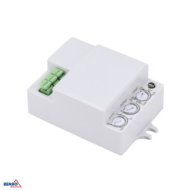 CZUJNIK MIKROFALOWY 500W 360* IP20 PROSTOKĄTNY BIAŁY