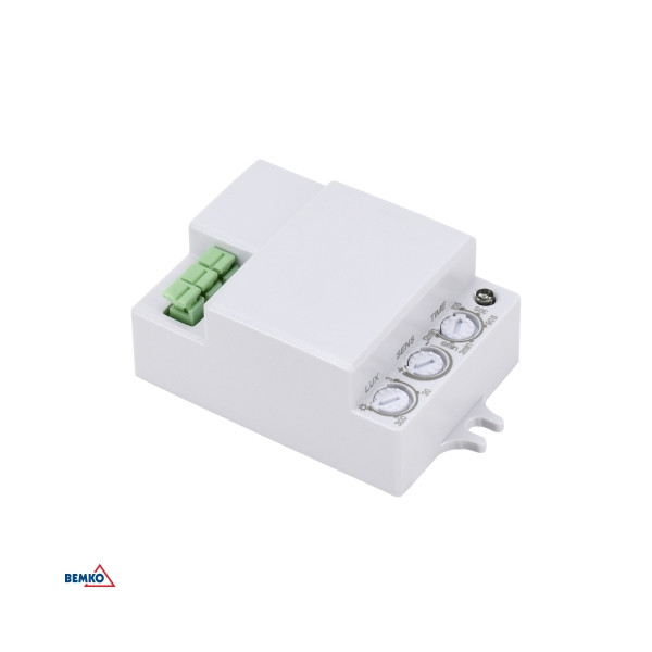 CZUJNIK MIKROFALOWY 500W 360* IP20 PROSTOKĄTNY BIAŁY