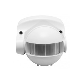 CR-1 czujnik ruchu 180°,  zasięg 10m, IP44, współpracuje z LED, natynkowy, biały CR-CR1000-00