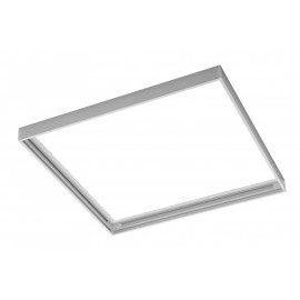 GT-RM60X60-00 G-TECH Rama do montażu natynkowego paneli LED 60x60cm (TYPU KING, PRINCE, INNOVO), bez śrub, biała