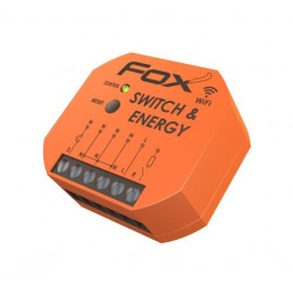 WI-R1S1-P SWITCH & ENERGY Pojedynczy przekaźnik Wi-Fi 230V z funkcją monitorowania parametrów sieci.