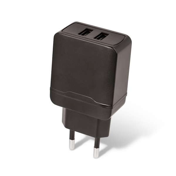 Ładowarka sieciowa 2,4A 2x USB czarna - MXTC-02 
