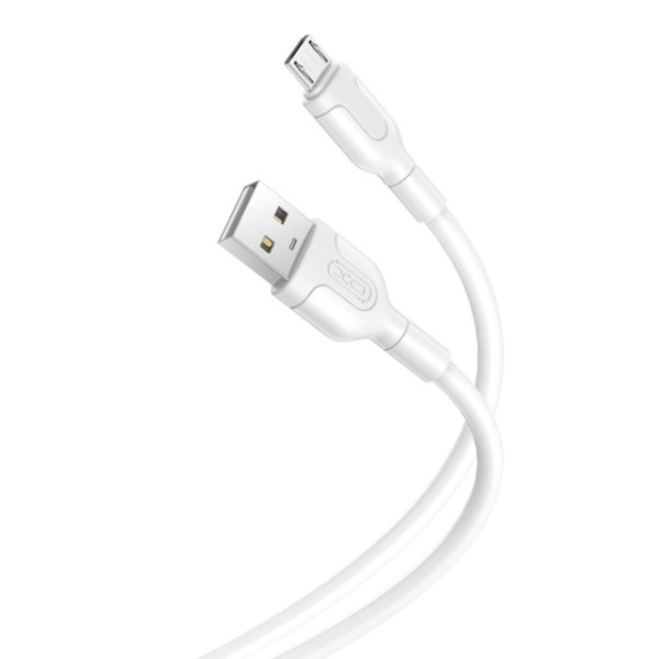 XO NB212 - kabel USB - microUSB, dł 1m, 2,1A  biały