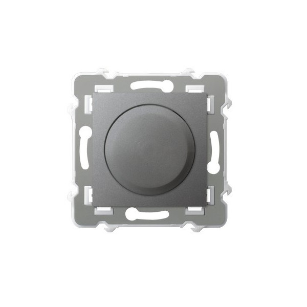 ŁP-8ZL2/m/70 Ściemniacz uniwersalny do obciążenia żarowego, halogenowego oraz LED SZAFIR SZARY MAT