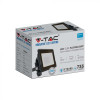 VT-118 (20305) Naświetlacz LED SMD 10W 735lm 4000K z mufą kablową / Chip SAMSUNG / Obudowa: Czarna,