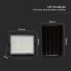 VT-120W  (7826) naświetlacz solarny LED 15W1200lm 4000K z czujnikiem zmierzchu, panel z przewodem 3m pilot bateria 12000mAh obu