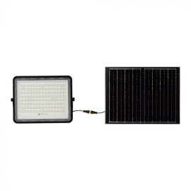  VT-180W (7828) naświetlacz solarny LED 20W1800lm 4000K  z czujnikiem zmierzchu- panel z przewodem 3m pilot bateria 16000mAh ob