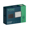  VT-180W (7828) naświetlacz solarny LED 20W1800lm 4000K  z czujnikiem zmierzchu- panel z przewodem 3m pilot bateria 16000mAh ob