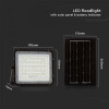 VT-40W (7822) naświetlacz solarny LED 6W 400lm z czujnikiem zmierzchu 4000K panel z przewodem 3m pilot bateria 5000mAh obudowa 