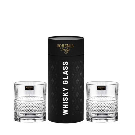 2 x Szklanka do whisky Bohemia Prestige Elegante 340 ml kryształ, tuba