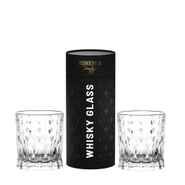 2 x Szklanka do whisky Bohemia Prestige Conte 340ml kryształ, tuba