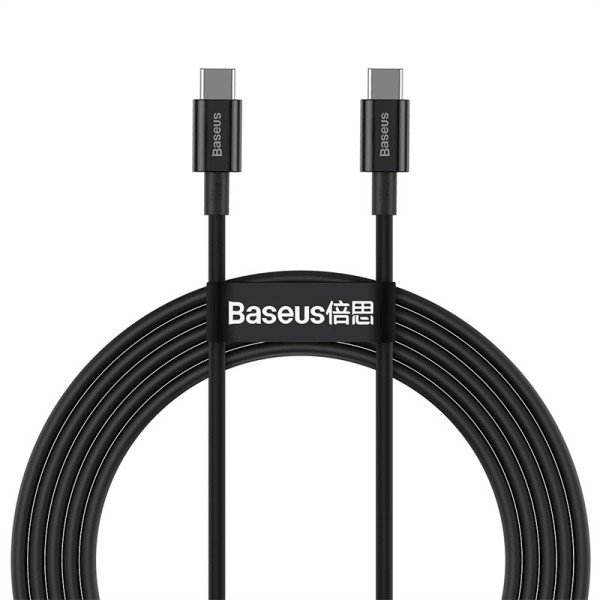 Kabel 100W USB-C - USB-C 2,0m czarny - BASEUS Superior PD