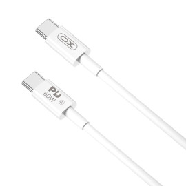 XO NB-Q190A PD kabel USB-C do USB-C 1,0m 60W biały