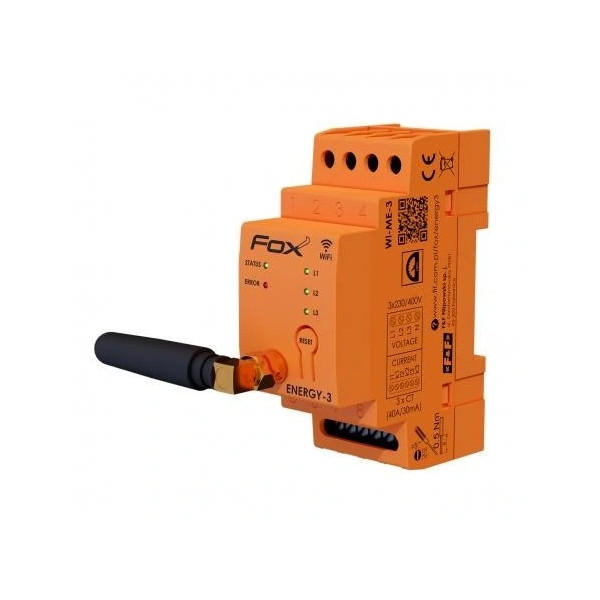 Monitor energii elektrycznej WI-FI 3F+N,FOX ENERGY 3, WI-MEF3 100A