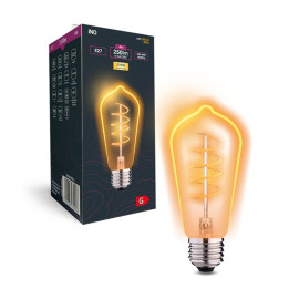 Żarówka LED E27 4W (zamiennik 25W) 250lm - ST64 230V 2700K (ciepło-biała) - EDS010GOLD INQ