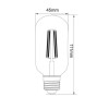 Żarówka LED E27 4W (zamiennik 39W) 450lm - tuba 230V 3000K (ciepło-biała) - EDT010WW INQ