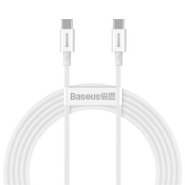 Kabel 100W USB-C - USB-C 1,0m biały - BASEUS Superior