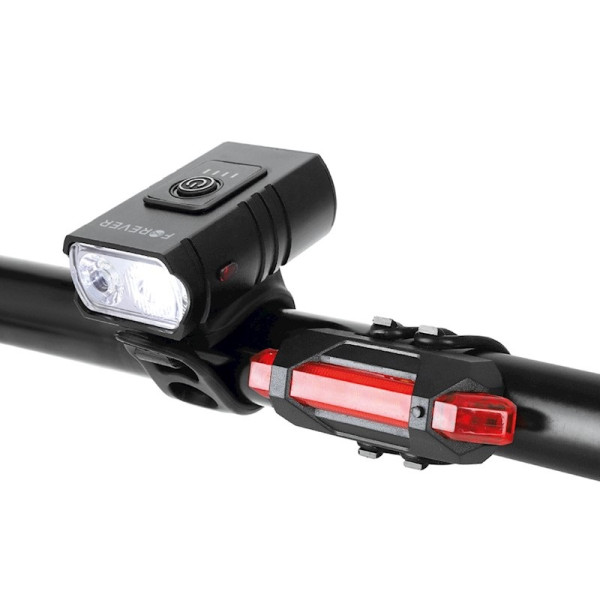 BLG-200 Active Zestaw ładowalnych lampek rowerowych Forever Outdoor (przód max 300-400lm)