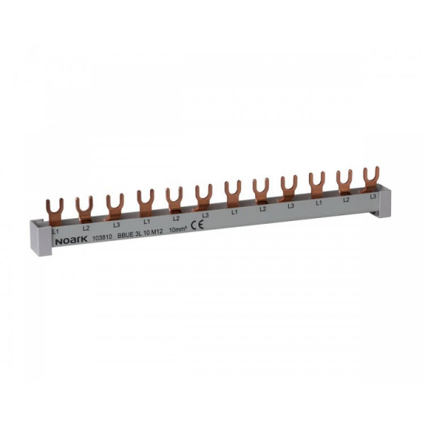 BBU 1L 10 M12 SZYNA ŁĄCZENIOWA 1-FAZ. / 10mm2 /63a / 12modułów 1m 103802