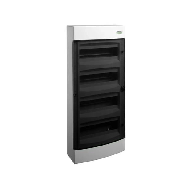 Plast. obudowa instal., przezr. drzwi, natynk., IP40, 4 rzędy, 4x12 modułów, 101503