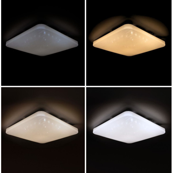 Plafon LED QUATRO star sky 60W 380*65mm 3000K-6500K 5600Lm VS-81041 pilot