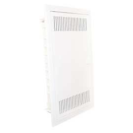 PMF-MM 24 Plast. obudowa instal. z drzwiami metalowymi, podtynk., multimedialna, 2 rzędy, 24 moduły