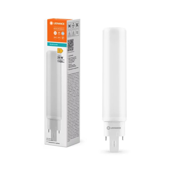 Świetlówka G24q-3 DULUX LED D/E26 HF & AC Mains 10W 26W 4000K 