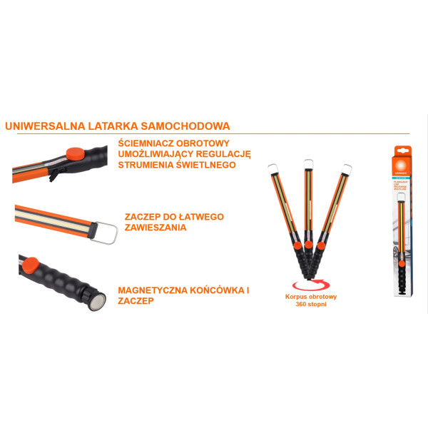 latarka akumulatorowa samochodowa 5W 400lm FLASHLIGHT CAR RECHARGE MULTI-USE LEDVANCE