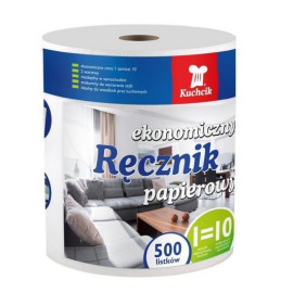 Kuchcik, Ręcznik papierowy EKONOMICZNY, 500 listków   100m x 22cm  [5362]