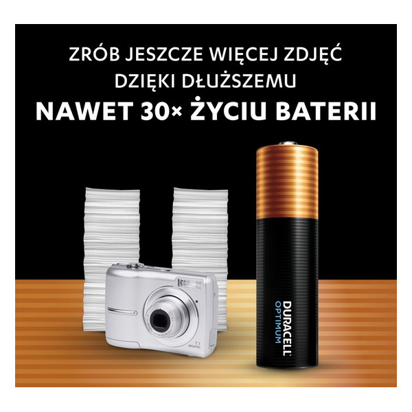 Bateria AA (LR6) alkaliczna 1,5V - OPTIMUM DURACELL (cena za blister 4 szt)