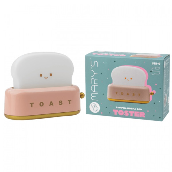MARY"S lampka nocna LED TOSTER RÓŻOWY  MW20721