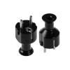 WT-40 CZARNY EKSPOZYTOR Wtyczka rozbieralna, prosta Uni-SCHUKO, 2p+Z Schuko, 16A, 250V (opak. 30 szt.)