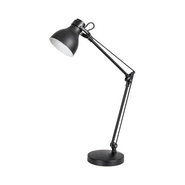 Lampa biurkowa E14, wys.58cm - Carter czarna