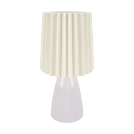 MALMA E14 WHITE - Lampka stołowa wys.30,5cm