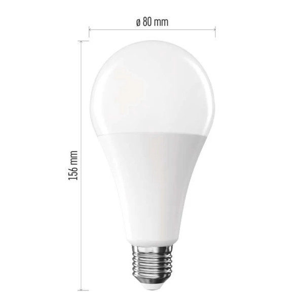 Żarówka LED E27 20W (zamiennik 150W) 2452lm - A80 230V 4000K (neutralno-biała) - ZQ5E83 EMOS