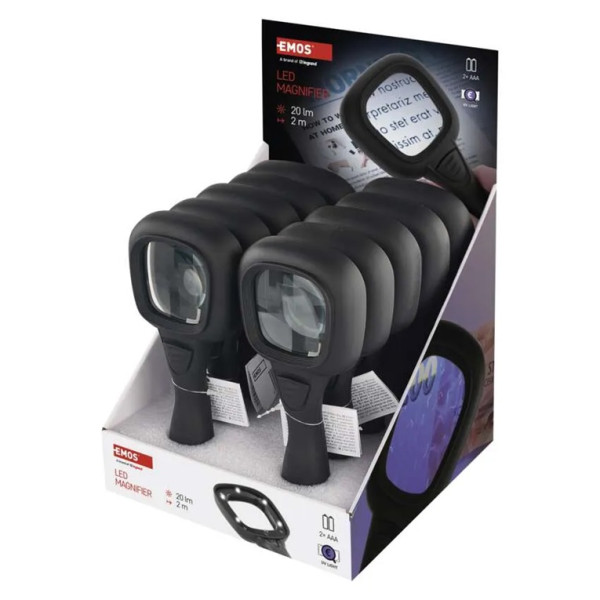 P4717 - Lupa ręczna z podświetleniem LED/UV P4717 Emos