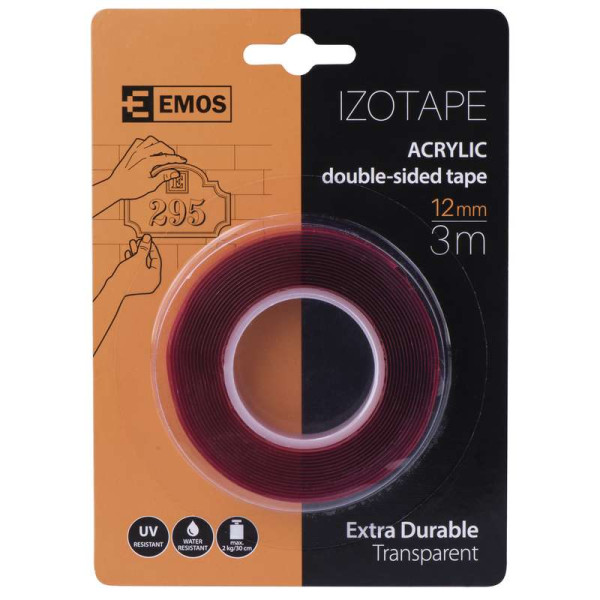 Taśma dwustronna akrylowa 18mm x 3m - F6080 EMOS
