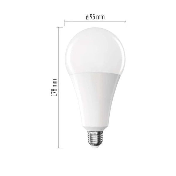 Żarówka LED E27 28W (zamiennik 200W) 3452lm - A95 230V 2700K (ciepło-biała) - ZQ5E91 EMOS