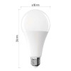 Żarówka LED E27 20W (zamiennik 150W) 2452lm - A80 230V 2700K (ciepło-biała) - ZQ5E81 EMOS