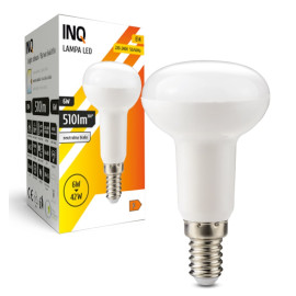 Żarówka LED E14 R50 - 6W 510lm - 230V 4000K (neutralno biały) - ELC010NW INQ