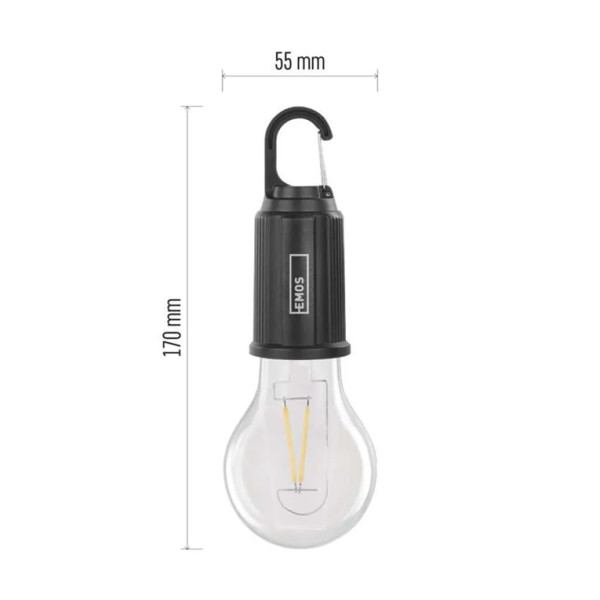 Żarówka LED z akumulatorem (ładowana USB), P4719 Emos