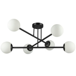 Lampa Wisząca Sufitowa Żyrandol Białe Kule BALI 0033 E27x6