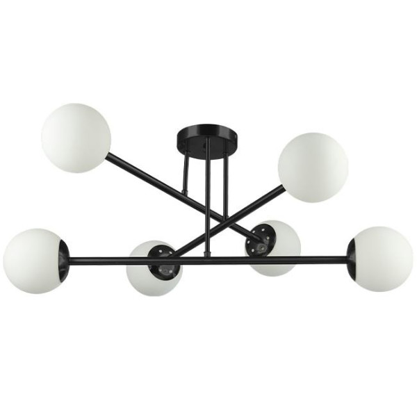 Lampa Wisząca Sufitowa Żyrandol Białe Kule BALI 0033 E27x6